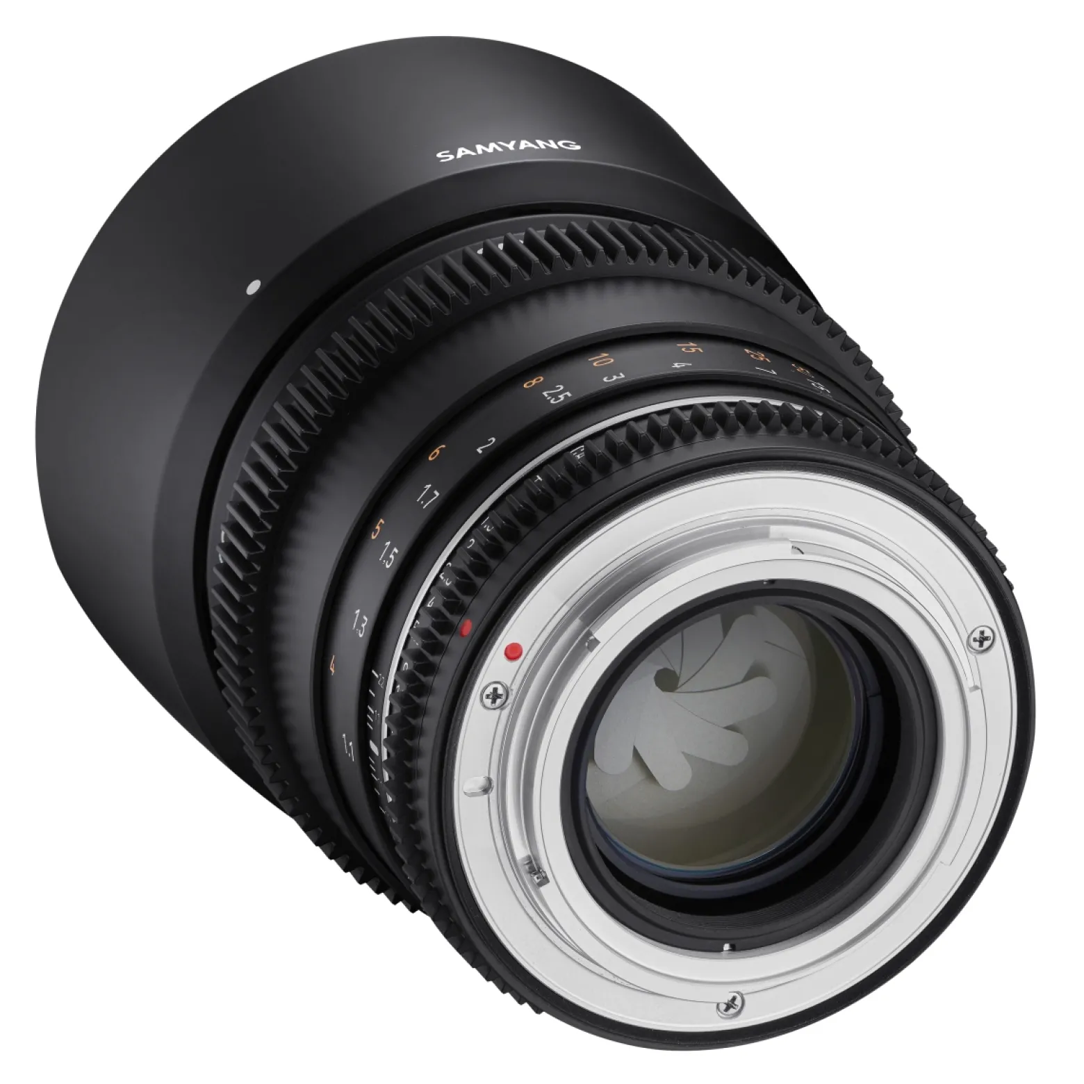 Samyang Tele Cine- und Video Objektiv MF 85mm T1,5 VDSLR MK2 – lichtstark T1,5 kompatibel mit Canon EF Mount, 85 mm Festbrennweite, Follow Focus Zahnkränze Vollformat und APS-C, 8K Auflösung