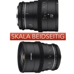 Samyang Tele Cine- und Video Objektiv MF 85mm T1,5 VDSLR MK2 – lichtstark T1,5 kompatibel mit Canon EF Mount, 85 mm Festbrennweite, Follow Focus Zahnkränze Vollformat und APS-C, 8K Auflösung