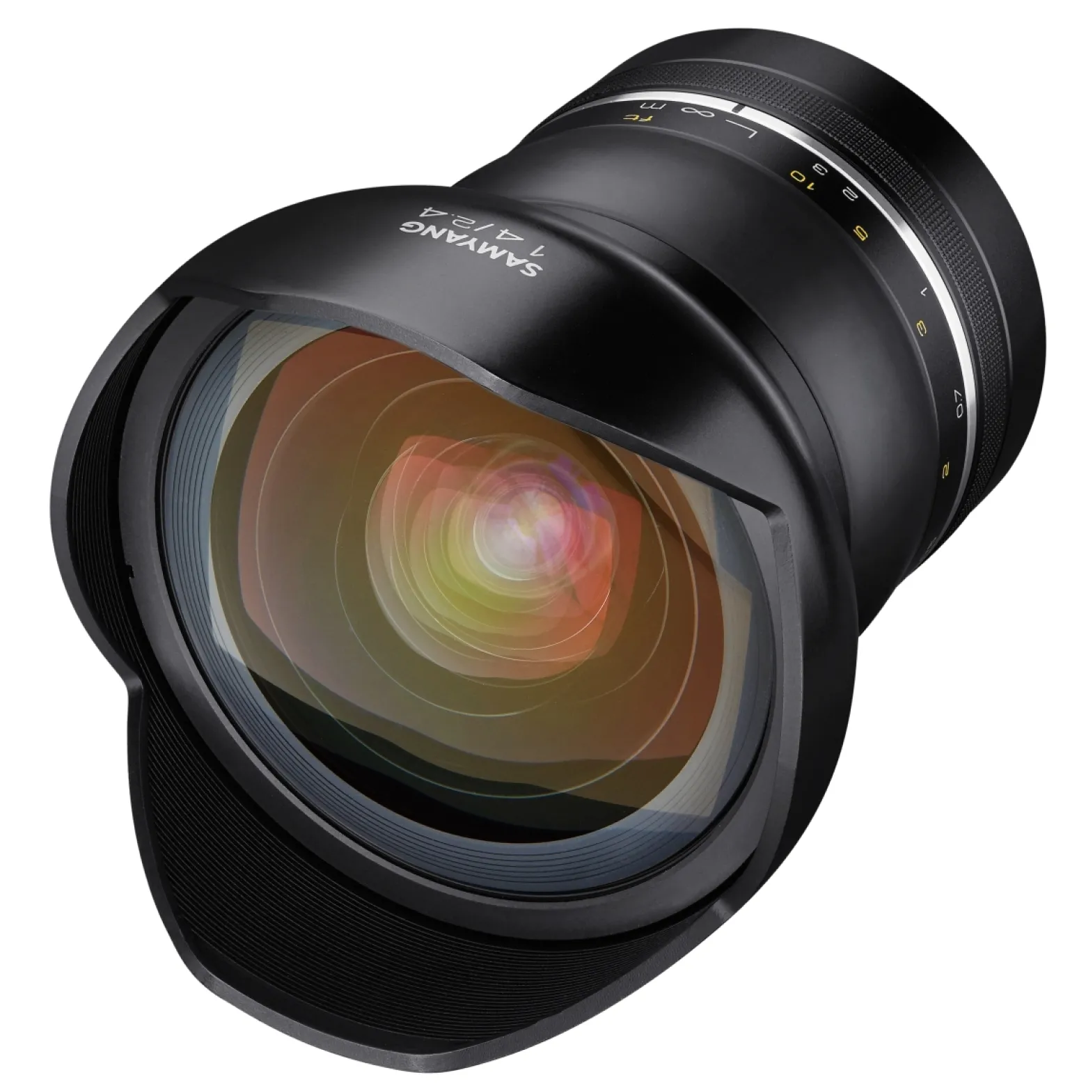 Samyang Ultraweitwinkel Objektiv XP 14mm F2.4 kompatibel mit Nikon F – manuell, 14 Festbrennweite für Vollformat & APS-C Kameras mit F Anschluss, ideal für Architektur und Nachtaufnahmen, Schwarz