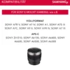 Samyang V-AF 35 mm T1,9 FE Video-Objektiv kompatibel mit Sony E, Kameraobjektiv mit Autofokus, 8K Auflösung, hohe Lichtstärke, integrierte Tally Lamp geeignet für Vollformat und APS-C