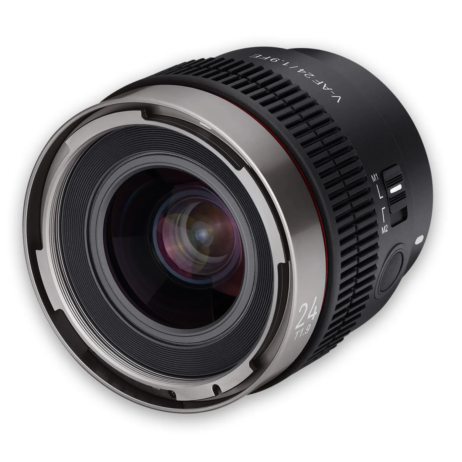 Samyang V-AF 24 mm T1,9 FE Video-Objektiv kompatibel mit Sony E, Kameraobjektiv mit Autofokus, 8K Auflösung, hohe Lichtstärke, integrierte Tally Lamp geeignet für Vollformat und APS-C