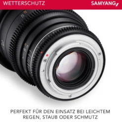 Samyang Weitwinkel Cine-und Videoobjektiv MF 24mm T1,5 VDSLR MK2 – lichtstark T1,5 kompatibel mit Canon EF Mount, 24mm Festbrennweite, Follow Focus Zahnkränze Vollformat und APS-C, 8K Auflösung
