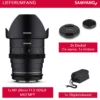 Samyang Weitwinkel Cine- und Video Objektiv MF 24mm T1,5 VDSLR MK2 MFT – lichtstark T1,5 für MFT Mount, 24 mm Festbrennweite, Follow Focus Zahnkränze Vollformat, APS-C und MFT, 8K Auflösung