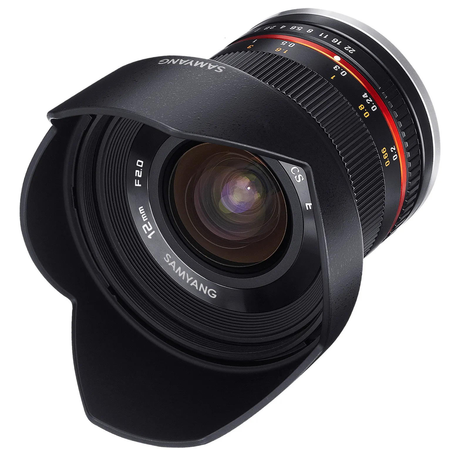 Samyang Weitwinkel Festbrennweite Objektiv 12mm F2.0 APS-C für MFT – APS-C, MF – kompatibel mit Olympus OM-D E-M1 III, Pen E PL10, OM-D E-M5 III, kompatibel mit Panasonic Lumix DC-G91 – schwarz