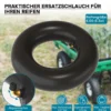 Schlauch für den Rasenmäherreifen 15x6.00-6 mit Winkelventil Reifendecke Reifenschlauch Traktor