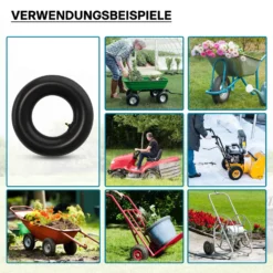 Schlauch für den Rasenmäherreifen 15x6.00-6 mit Winkelventil Reifendecke Reifenschlauch Traktor
