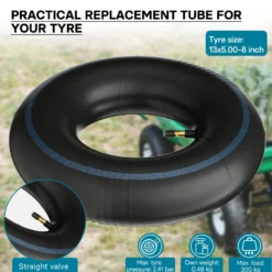 Schlauch für den Rasenmäherreifen 13x5.00-8 mit geradem Ventil Reifendecke Reifenschlauch Traktor
