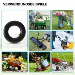 Schlauch für Rasenmäherreifen 11x4.00-5 mit Winkelventil zur Selbstmontage