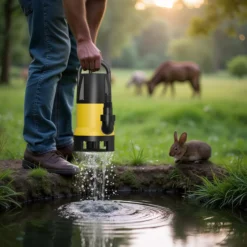 Schmutzwasserpumpe 8000 l/h 400 W, max. Förderhöhe 5 m, Fremdkörper bis Ø 35 mm