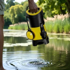 Schmutzwasserpumpe 7.500l/h, 400W, max. Förderhöhe 5m, Fremdkörper bis Ø35mm