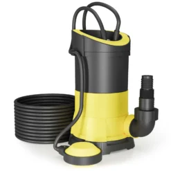 Schmutzwasserpumpe 5.000l/h, 250W, max. Förderhöhe 6m, Fremdkörper bis max. Ø5mm