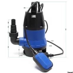 Schmutzwasserpumpe 400 W 7500 l/h Tauchpumpe Gartenpumpe Brunnenpumpe Entwässerungspumpe