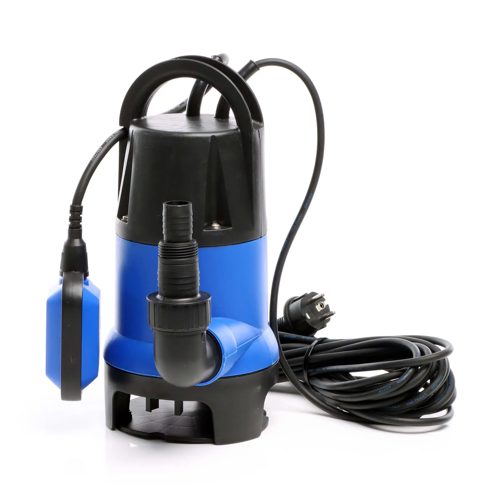 Schmutzwasserpumpe 400 W 7500 l/h Tauchpumpe Gartenpumpe Brunnenpumpe Entwässerungspumpe