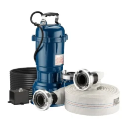 Schmutzwasserpumpe 550 W Tauchpumpe mit 16.200 l/h Fördermenge inkl. 20 m Schlauch Pumpe