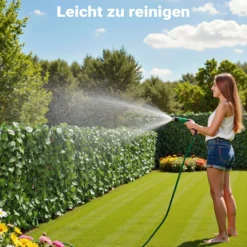Sichtschutznetz Blätteroptik 300cm x 100cm Mauerabdeckung Sichtschutz Plane Netz