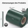 Sichtschutz Streifen, 35mx19cm grün aus PVC 650g/m², mit 20 Clips, Zaunfolie
