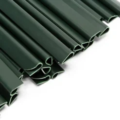 Sichtschutz Streifen, 70mx19cm grün aus PVC 650g/m², mit 40 Clips, Zaunfolie