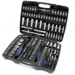 Steckschlüssel Set 172 tlg Ratschenkasten Knarrenkasten Steckschlüssel-Satz Nusskasten 1/4" 1/2" 3/8 Stecknüsse für Schraubarbeiten, hochwertiger Nusskasten