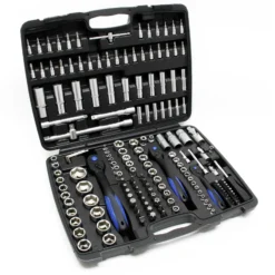Steckschlüssel Set 172 tlg Ratschenkasten Knarrenkasten Steckschlüssel-Satz Nusskasten 1/4" 1/2" 3/8 Stecknüsse für Schraubarbeiten, hochwertiger Nusskasten