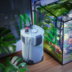SunSun Aquarium Außenfilter HW403A 1400 L/h 3 Stufen Kammerfilter, Filtermaterial, Aquariumfilter, Filtermedien, Filterpumpe
