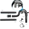 SunSun Auslass Set Ersatzteil Set für HW-302 Aquarium Außenfilter – mit Auslassbogenrohr 180° Winkel, Fixierungsklemme, Düsenrohr, Düse, Saughalter, Schlauchschelle für Aquaristik
