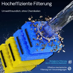 SunSun Bio CBF-350B Teichfilter bis 60000L Teichvolumen max. 10000L/h 2-Kammer Durchlauffilter Modulteichfilter Teich Filter Biofilter
