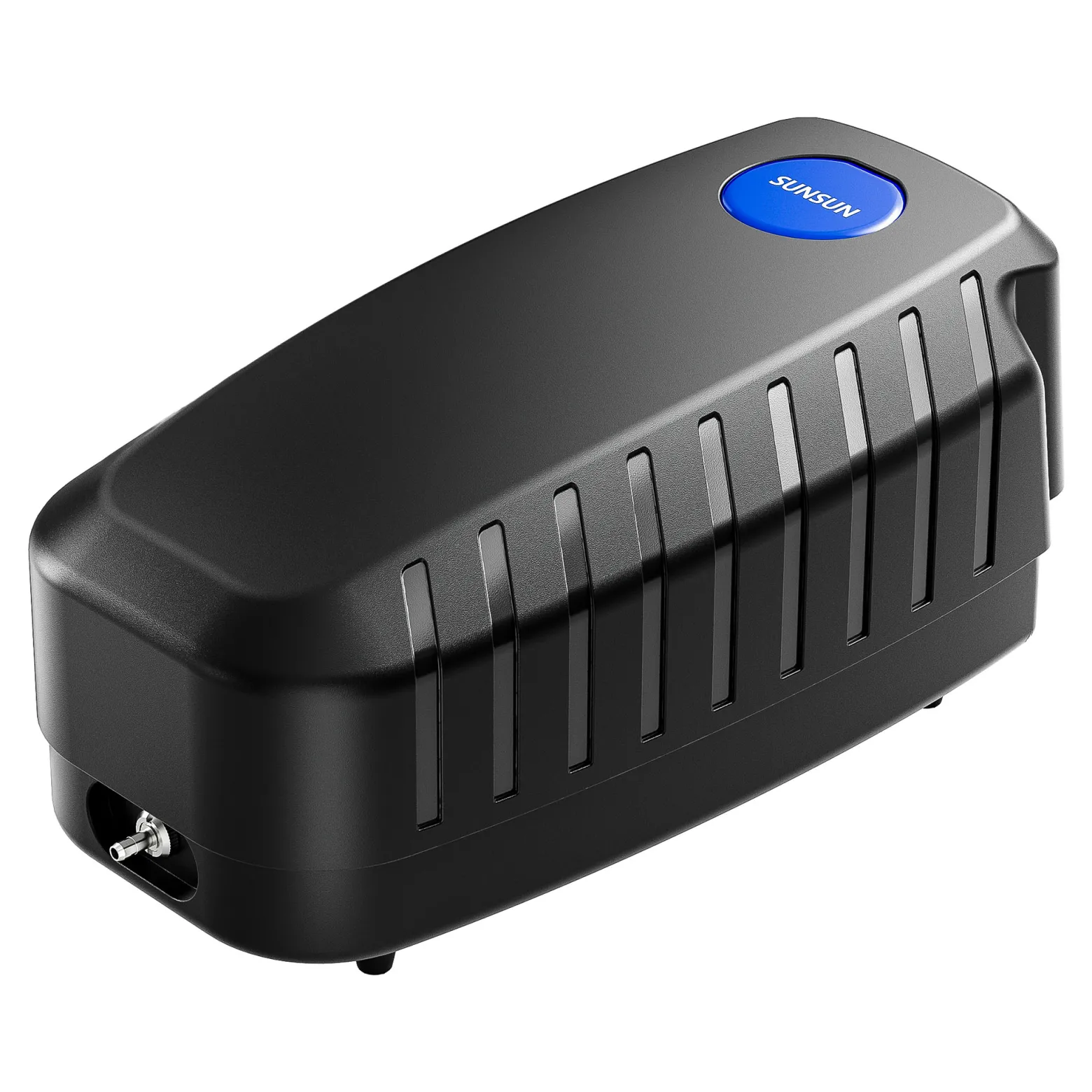 SunSun CAP-10 Sauerstoffpumpe 4 W, Luftpumpe für 3 m³ Aquarium und Gartenteich, Teichbelüfter 5 l/min mit 4 Luftausgängen, Belüftungspumpe mit Luftstein und Rückschlagventil
