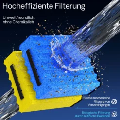 SunSun CBF-200A Bioteichfilter mit 1 Kammer-System für Koi Teich, 6.000 l/h inkl Filtermaterial Biofilter Bio Teichfilter Durchlauffilter Filteranlage