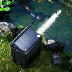 SunSun CBF-200T Bioteichfilter Komplettset mit 9W UVC Klärer, Teichpumpe 2300 l/h 35W, Thermometer und Filtermedien, Filteranlage Bio Teichfilter