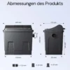 SunSun CBF-200U Bioteichfilter mit 9W UVC Einheit, Filtersystem für Koi Teich, 6.000 l/h inkl Filtermaterial Biofilter Teichfilter Durchlauffilter Filteranlage