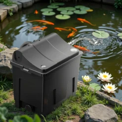 SunSun CBF-200U Bioteichfilter mit 9W UVC Einheit, Filtersystem für Koi Teich, 6.000 l/h inkl Filtermaterial Biofilter Teichfilter Durchlauffilter Filteranlage