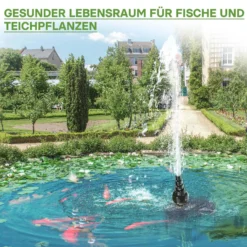 SunSun CDF-3800 Teichpumpe 24V DC 3600 l/h 20 W, Bachlaufpumpe mit integriertem Blockier- und Trockenlaufschutz