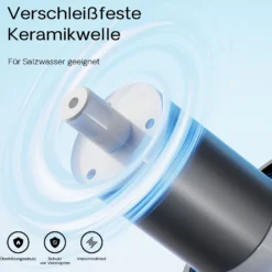 SunSun CEF-30000 Rohrpumpe 30.000 l/h / 200 W Hochleistungs Teichpumpe, Strömungspumpe mit Keramikwelle, Umwälzpumpe, Teichfilter