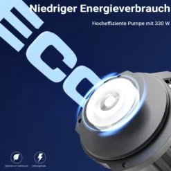 SunSun CET-26000 SuperECO Teichpumpe 26.000 l/h / 330 W, energiesparende Filterpumpe, Bachlaufpumpe für Koiteiche, Umwälzpumpe, Gartenteichpumpe