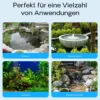 SunSun CHJ-500 ECO Aquarium Pumpe 500 l/h 7 W Aquariumpumpe mit regulierbarem Durchfluss für kleines Aquarium für Süßwasser und Salzwasser