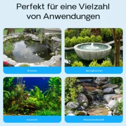 SunSun CHJ-500 ECO Aquarium Pumpe 500 l/h 7 W Aquariumpumpe mit regulierbarem Durchfluss für kleines Aquarium für Süßwasser und Salzwasser