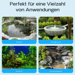 SunSun CHJ-900-10 ECO Teichpumpe 900 l/h / 20 W, energiesparende Filterpumpe, Bachlaufpumpe für Koiteiche, Umwälzpumpe, Gartenteichpumpe