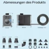SunSun CHJ-450 ECO Teichpumpe 4500 l/h / 65 W, energiesparende Filterpumpe, Bachlaufpumpe für Koiteiche, Umwälzpumpe, Gartenteichpumpe