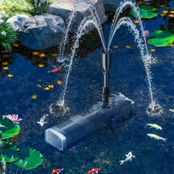 SunSun CHJ-603 SuperECO Teichpumpe 600 l/h 8 W, 1,3 m Förderhöhe, als Springbrunnenpumpe Filterpumpe Skimmerpumpe regelbar höhenverstellbar