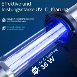 SunSun CPA-20000 Druckteichfilter 12.000 l/h / 36 W UVC Einheit, Teichdruckfilter für Teiche bis 40.000 Liter, Teichklärer, Filteranlage