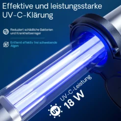 SunSun CPA-15000 Druckteichfilter 10.000 l/h / 18 W UVC Einheit, Teichdruckfilter für Teiche bis 30.000 Liter, Teichklärer, Filteranlage