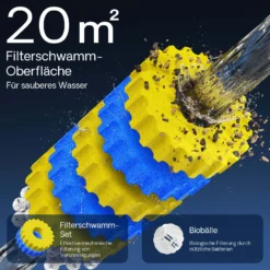 SunSun CPA-10000 Druckteichfilter 10.000 l/h / 11 W UVC Einheit, Teichdruckfilter für Teiche bis 12.000 Liter, Teichklärer, Filteranlage