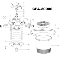 SunSun CPA-20000 Druckteichfilter Ersatzteil Deckel Teich Filter