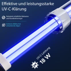 SunSun CPF-15000 Druckteichfilter 10.000 l/h / 18 W UVC Einheit, Teichdruckfilter für Teiche bis 30.000 Liter, Teichklärer, Filteranlage