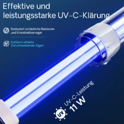 SunSun CPF-10000 Druckteichfilter 10.000 l/h / 11 W UVC Einheit, Teichdruckfilter für Teiche bis 12.000 Liter, Teichklärer, Filteranlage