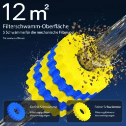 SunSun CPF-280 Druckteichfilter 9000 l/h / 11 W UVC Einheit, Teichdruckfilter für Teiche bis 8000 Liter, Teichklärer, Filteranlage