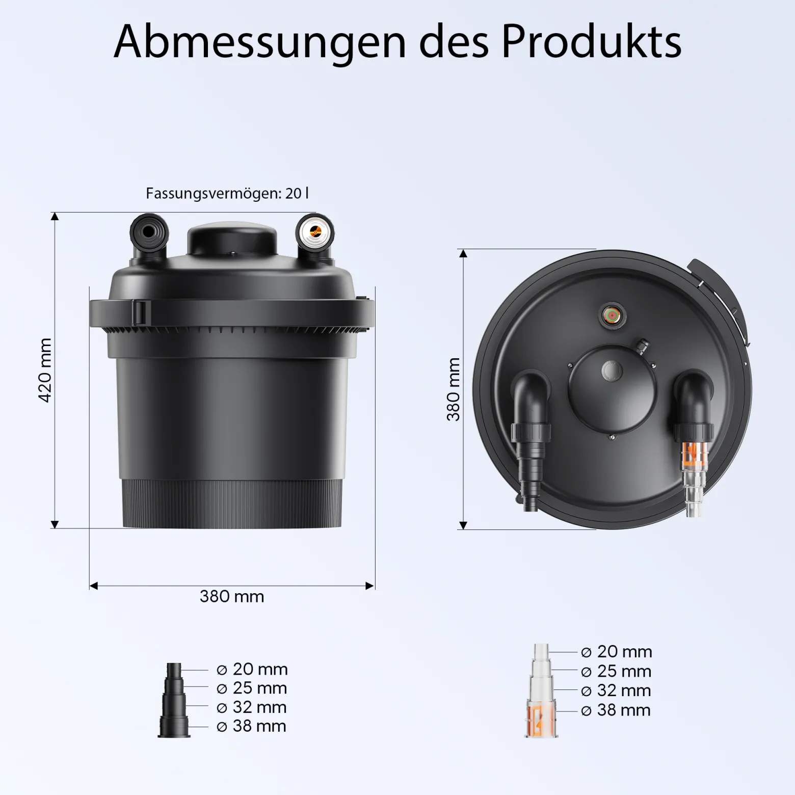 SunSun CPF-280 Druckteichfilter 9000 l/h / 11 W UVC Einheit, Teichdruckfilter für Teiche bis 8000 Liter, Teichklärer, Filteranlage
