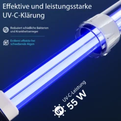 SunSun CPF-50000 Druckteichfilter 13.000 l/h / 55 W UVC Einheit, Moving Bed Teichdruckfilter, Bio Teichklärer Filteranlage