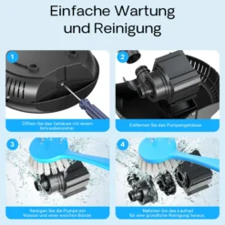 SunSun CTF-8000 SuperECO Teichpumpe 8000 l/h / 70 W, energiesparende Filterpumpe, Bachlaufpumpe für Koiteiche, Umwälzpumpe, Gartenteichpumpe