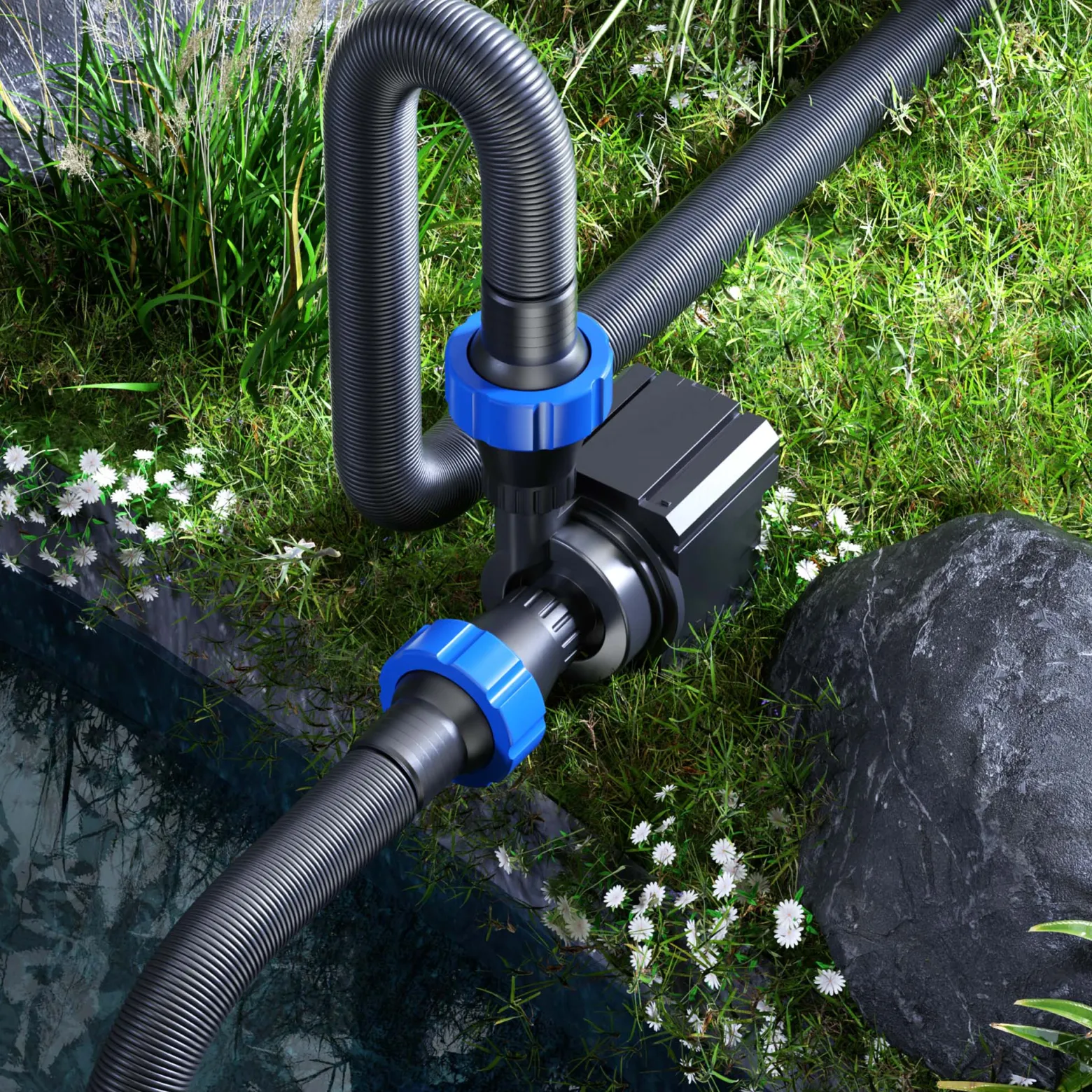 SunSun CTM-3800 SuperECO Teichpumpe 3600 l/h / 20 W, energiesparende Filterpumpe, Bachlaufpumpe für Koiteiche, Umwälzpumpe, Gartenteichpumpe, Skimmerpumpe